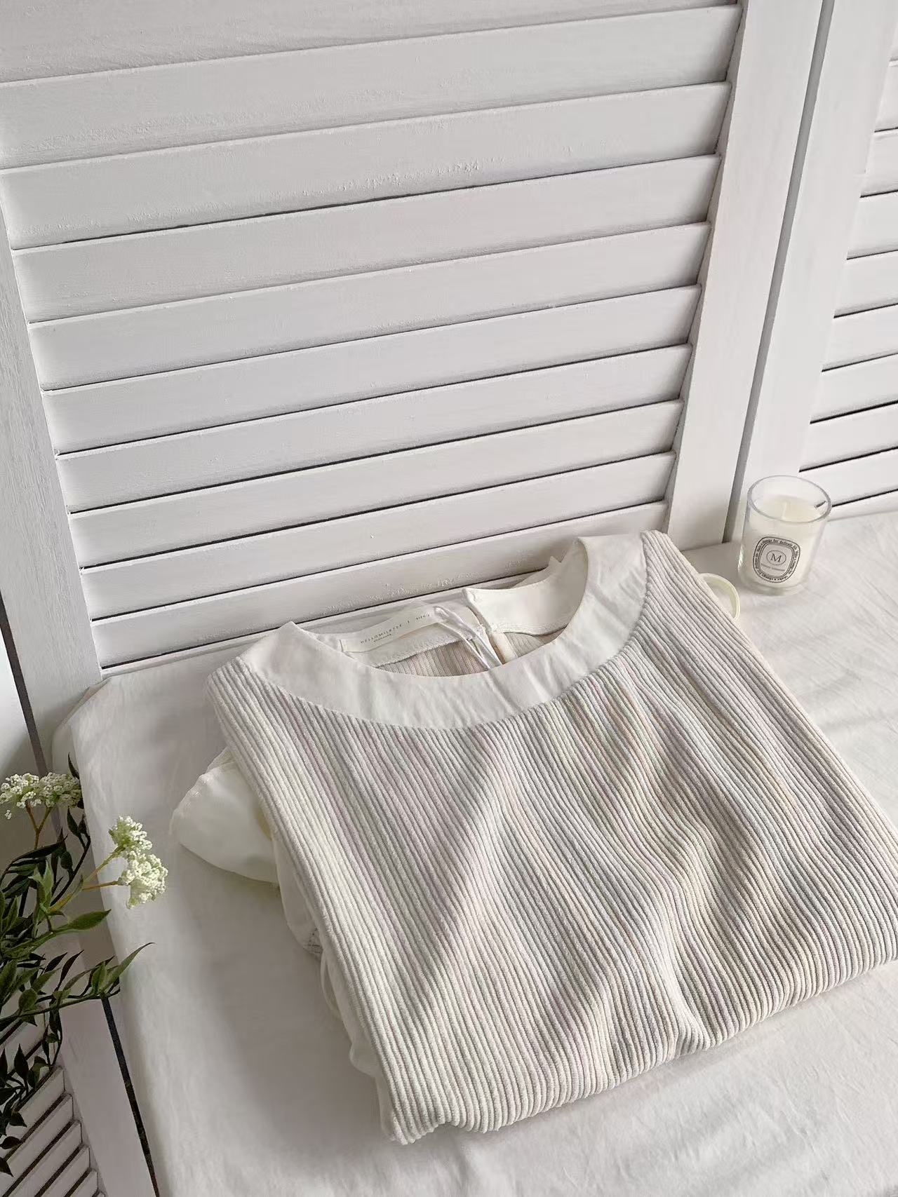 HELLO MILK TEE- 85639 圓領上衣