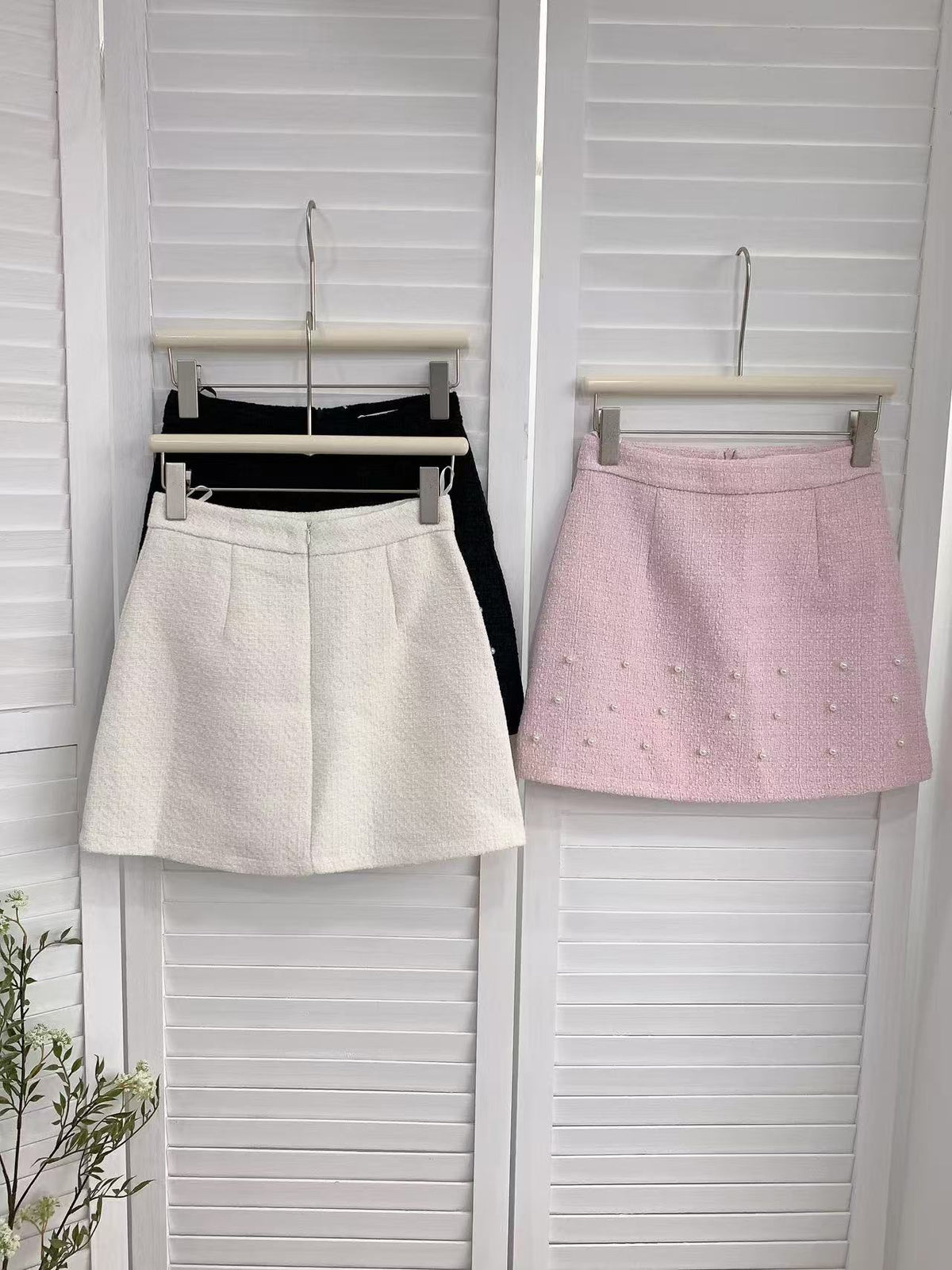 HELLO MILK TEE- 85658 釘珠半裙