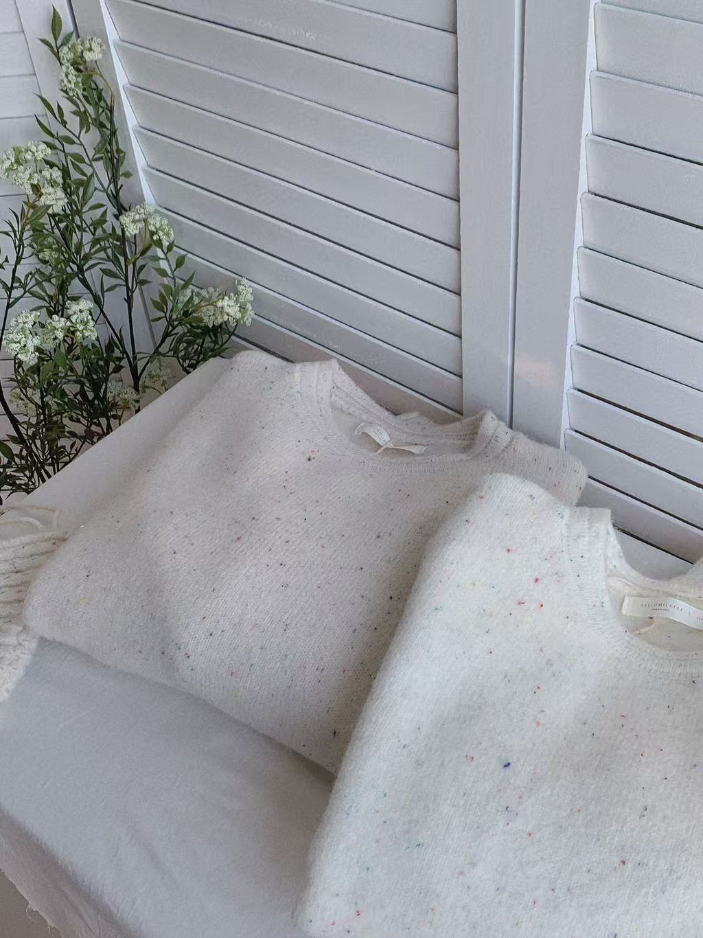 HELLO MILK TEE- 85675 圓領毛衣