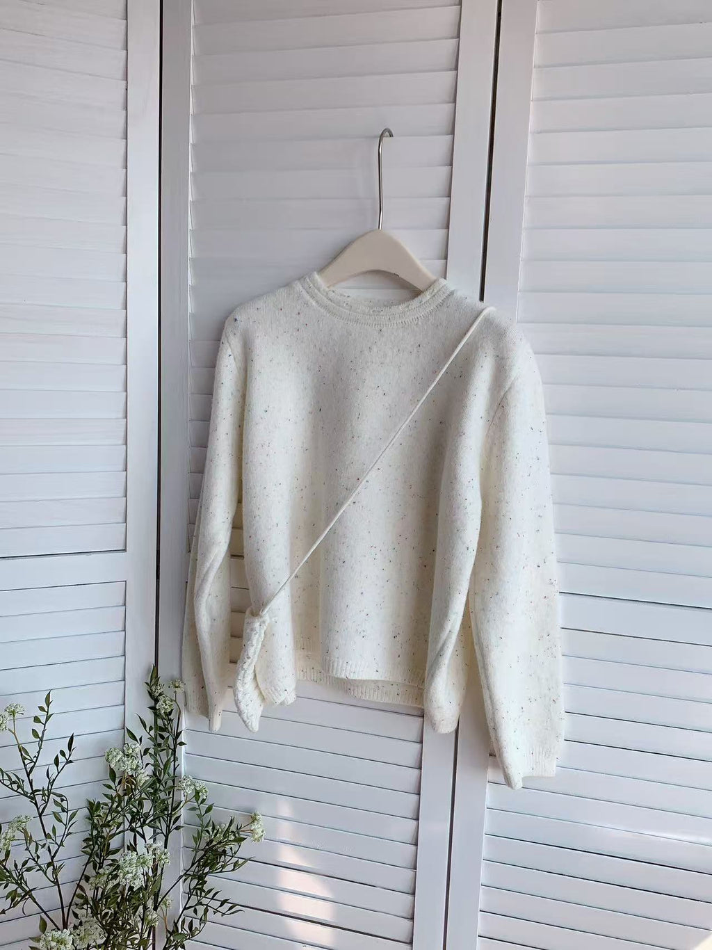 HELLO MILK TEE- 85675 圓領毛衣