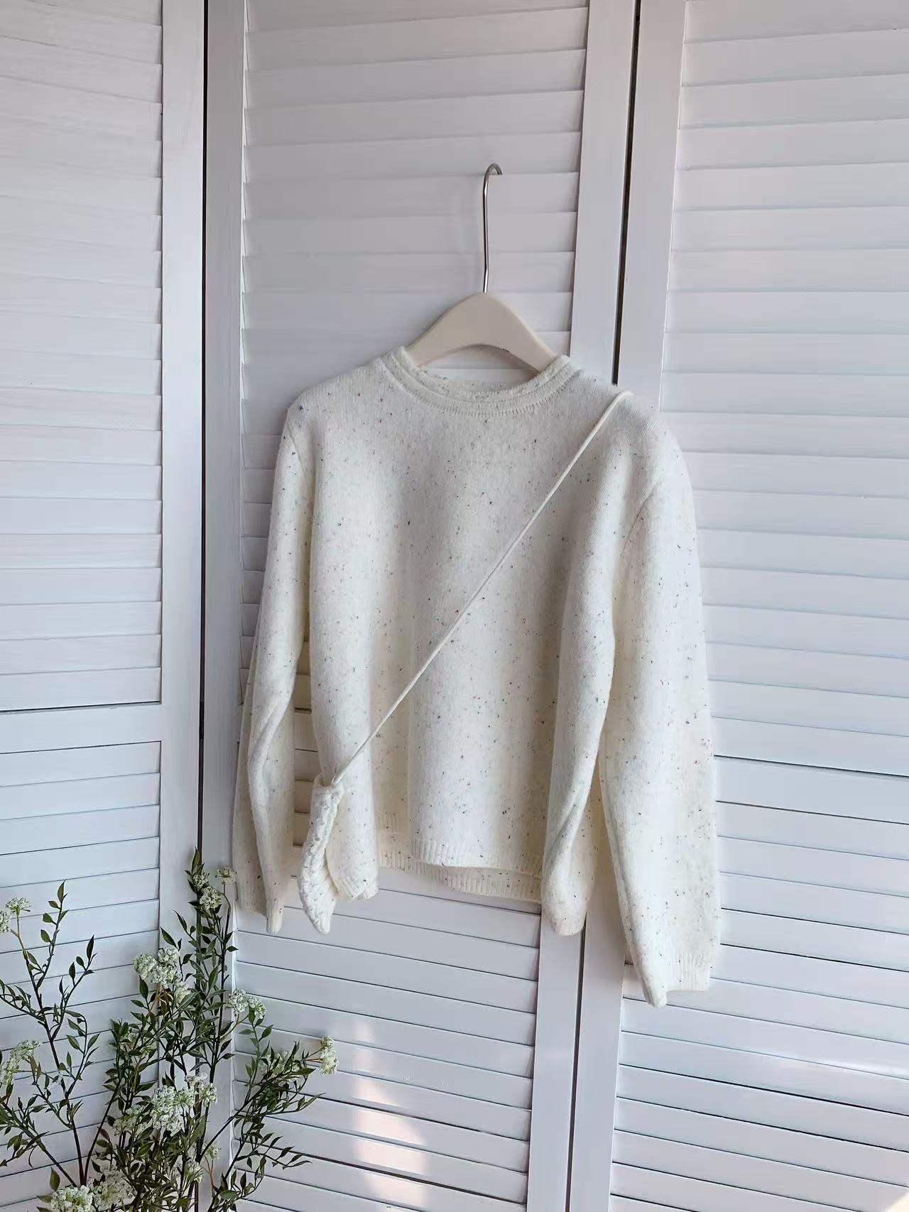 HELLO MILK TEE- 85675 圓領毛衣