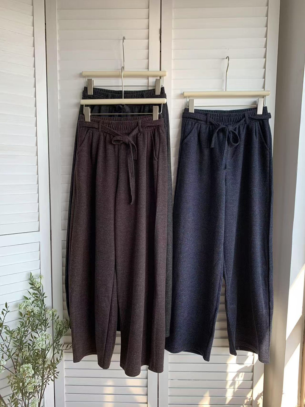 HELLO MILK TEE- 85611 毛呢長褲