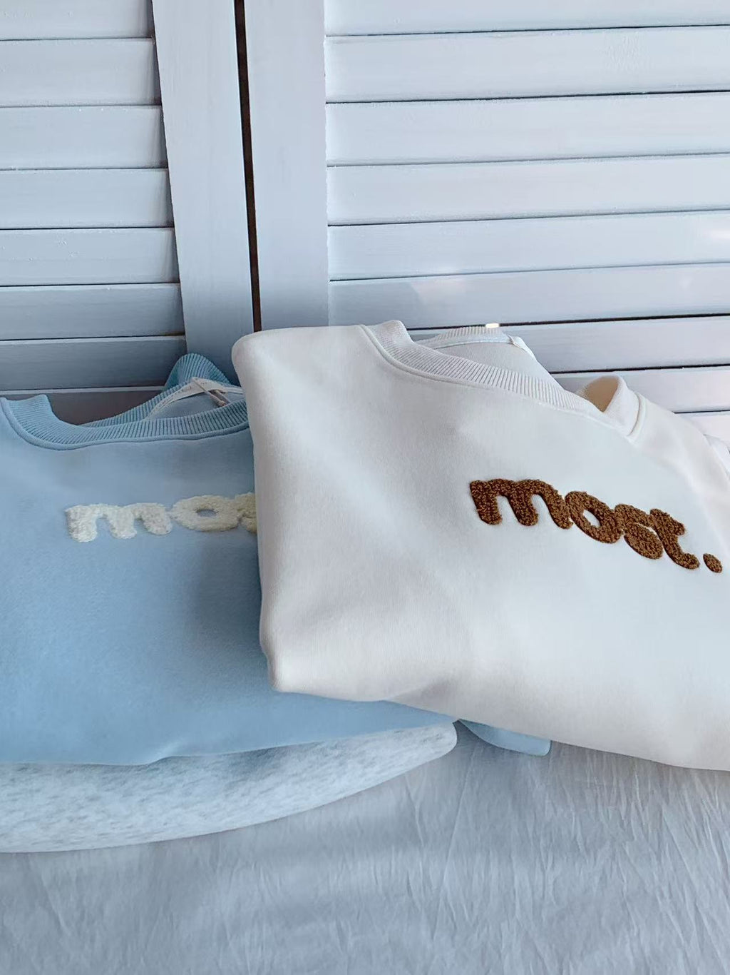 HELLO MILK TEE- 85680 毛巾繡衛衣