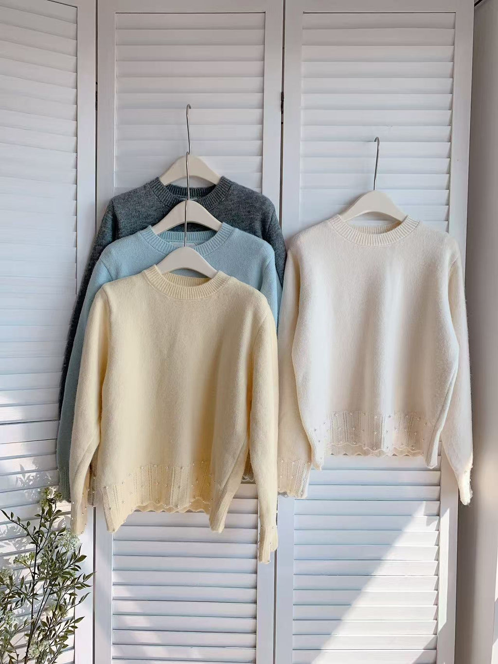 HELLO MILK TEE- 85723 設計感毛衣