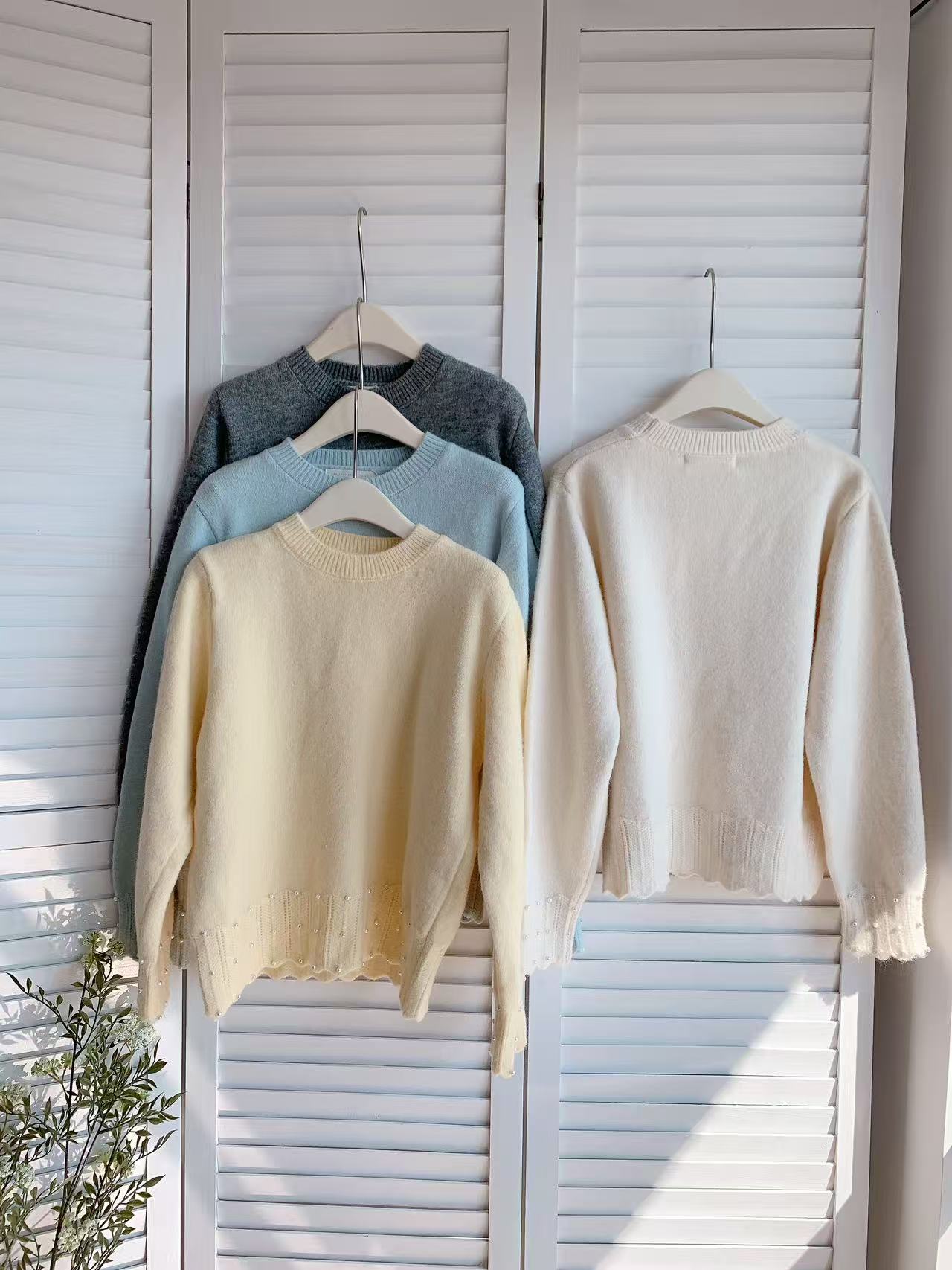 HELLO MILK TEE- 85723 設計感毛衣