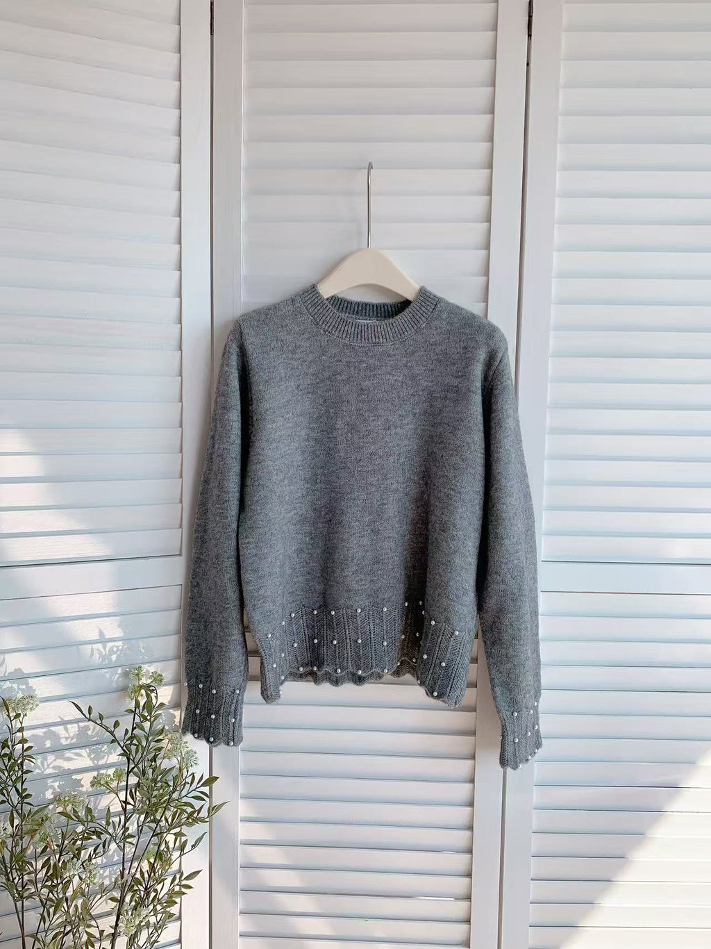 HELLO MILK TEE- 85723 設計感毛衣