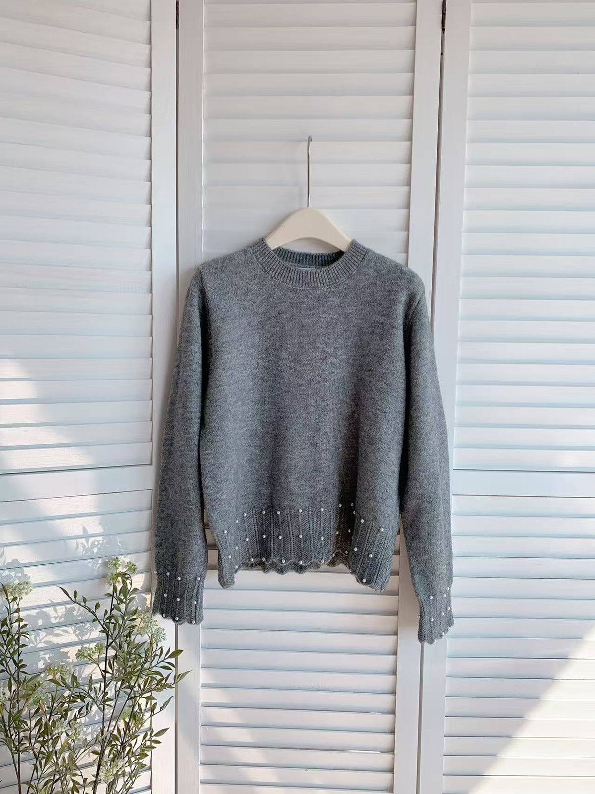 HELLO MILK TEE- 85723 設計感毛衣