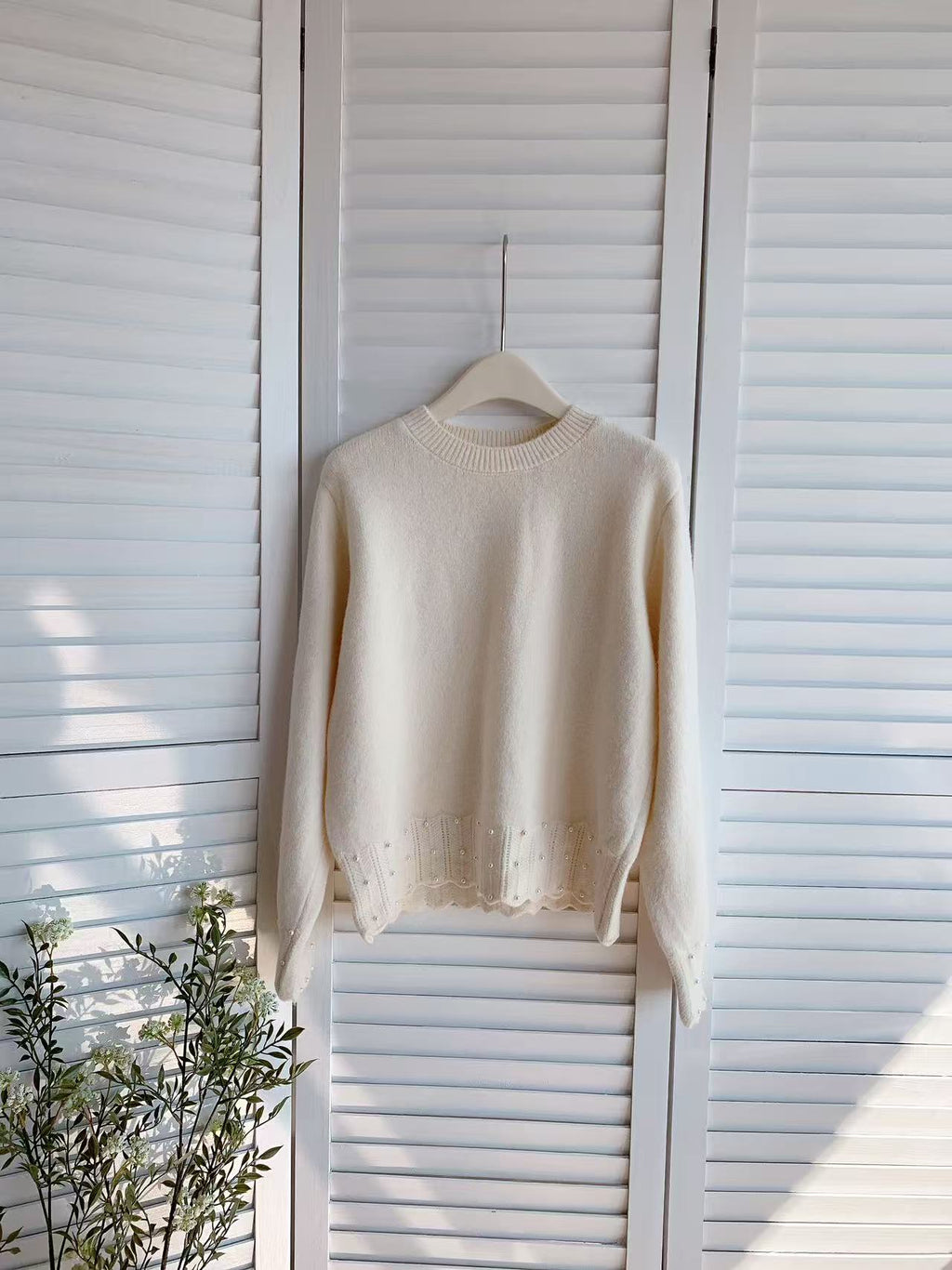 HELLO MILK TEE- 85723 設計感毛衣