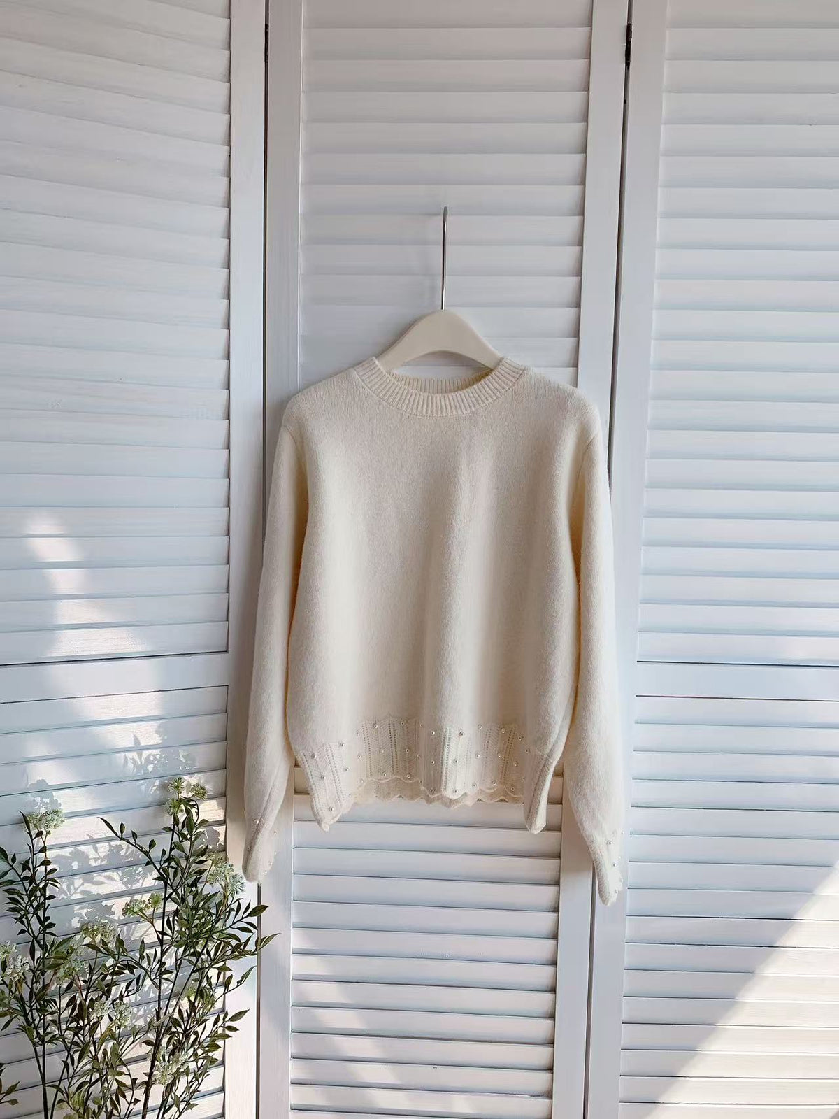 HELLO MILK TEE- 85723 設計感毛衣