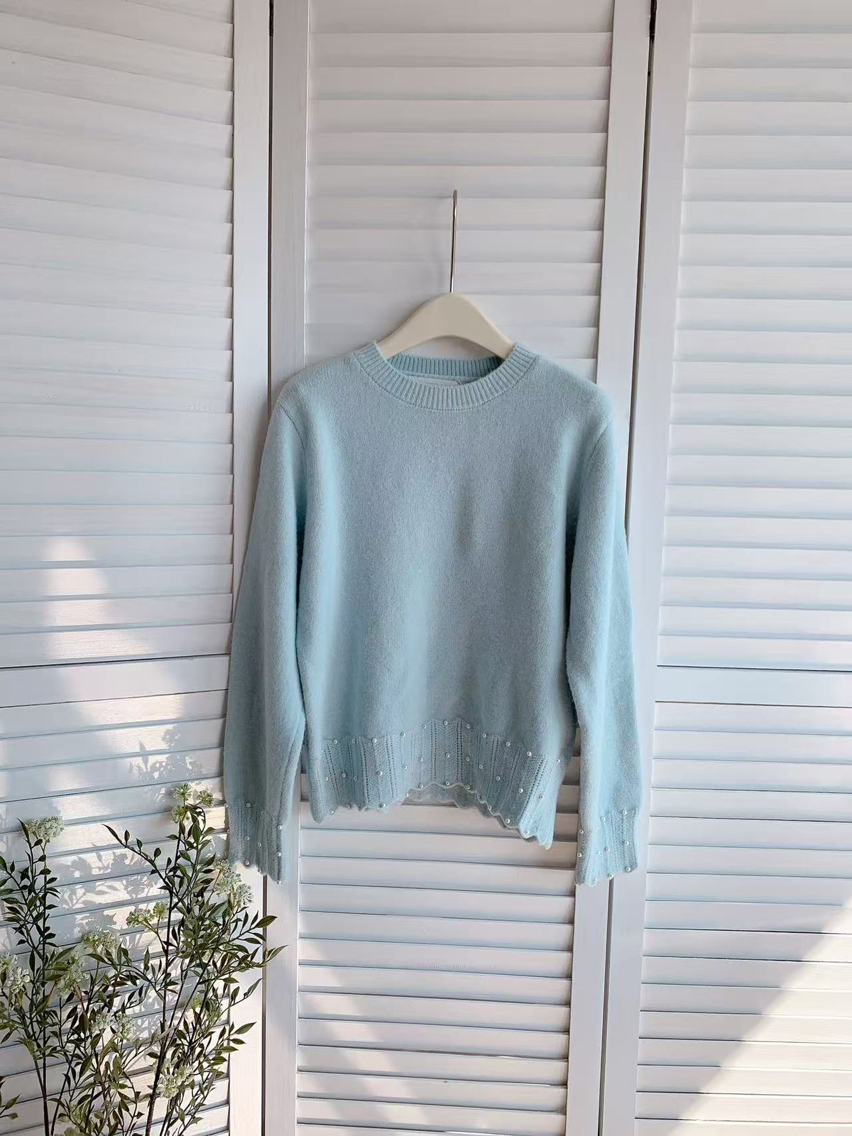 HELLO MILK TEE- 85723 設計感毛衣