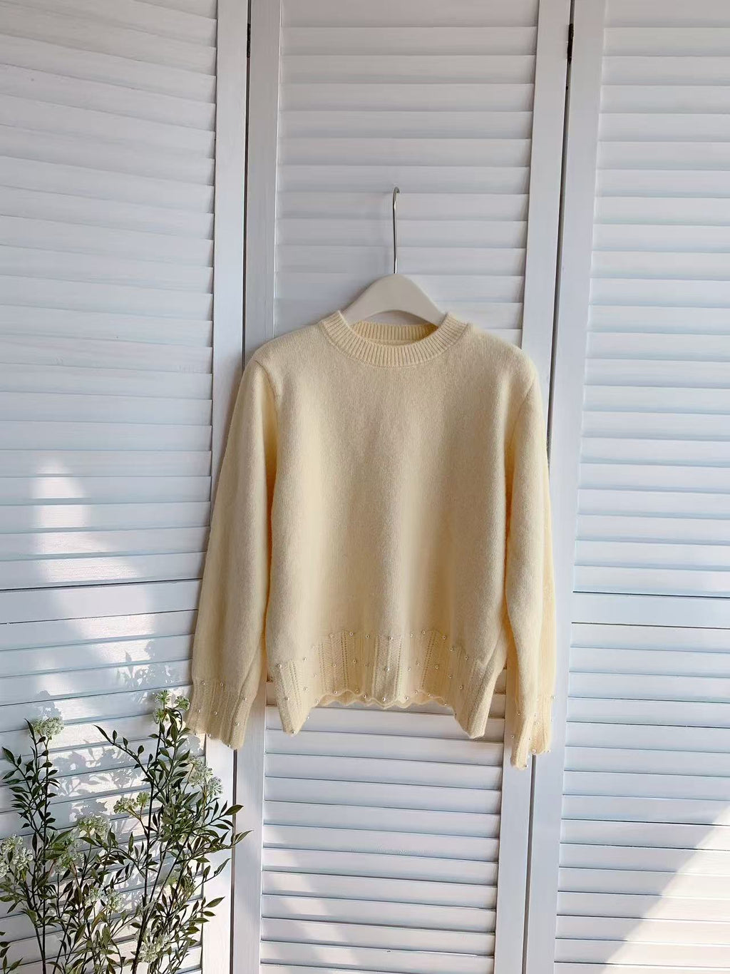 HELLO MILK TEE- 85723 設計感毛衣