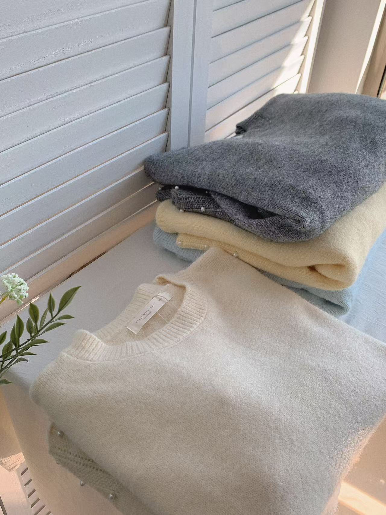 HELLO MILK TEE- 85723 設計感毛衣