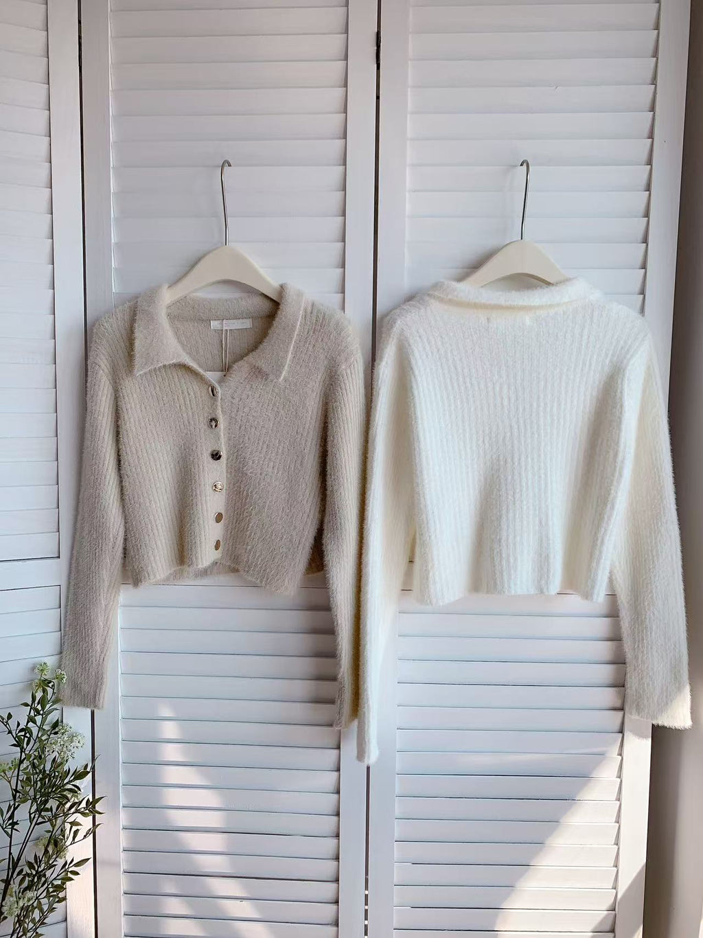 HELLO MILK TEE- 85677 翻領毛衣