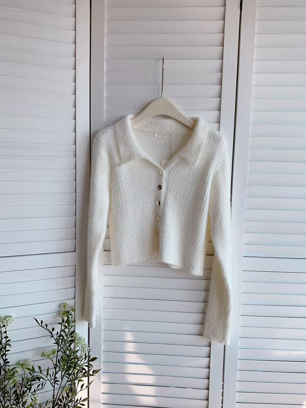 HELLO MILK TEE- 85677 翻領毛衣