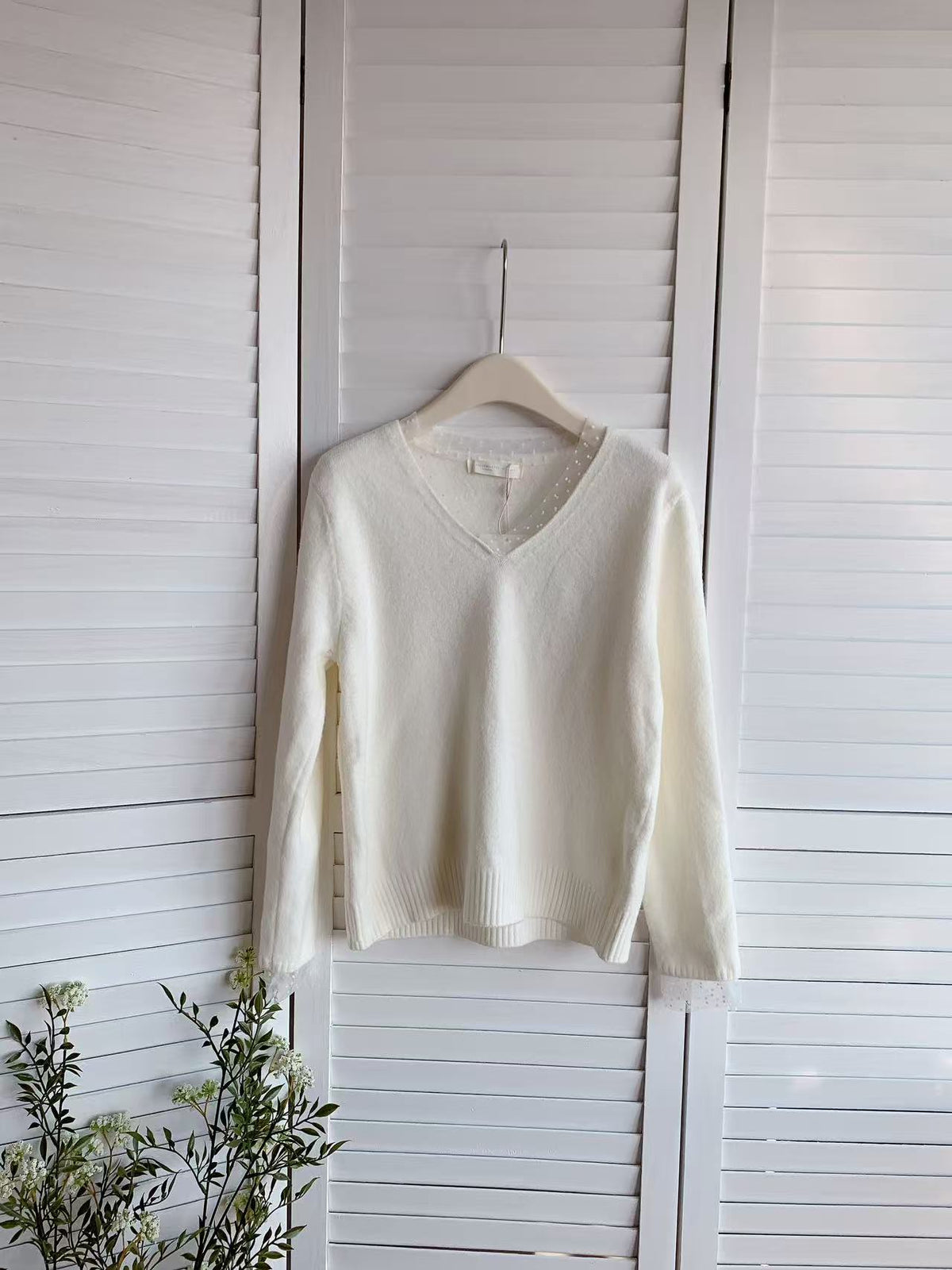 HELLO MILK TEE- 85714 百搭拼接衫