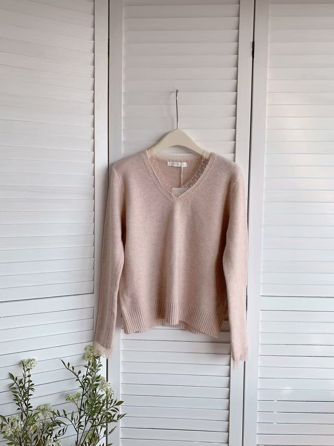 HELLO MILK TEE- 85714 百搭拼接衫