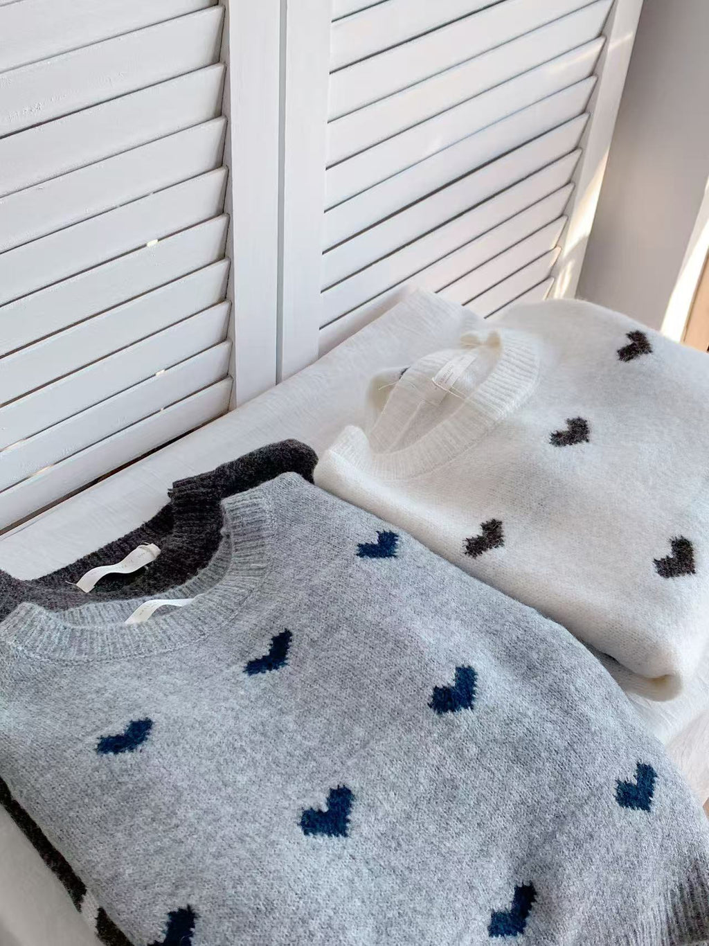 HELLO MILK TEE- 85729 愛心毛衣