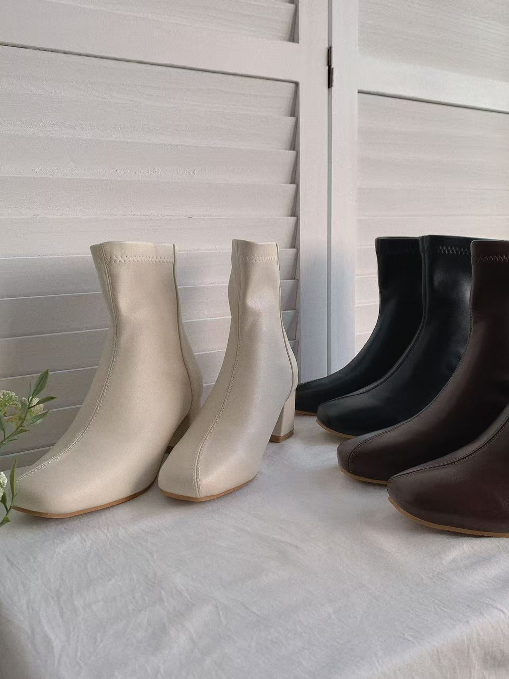 HELLO MILK TEE- 85662 質感短靴