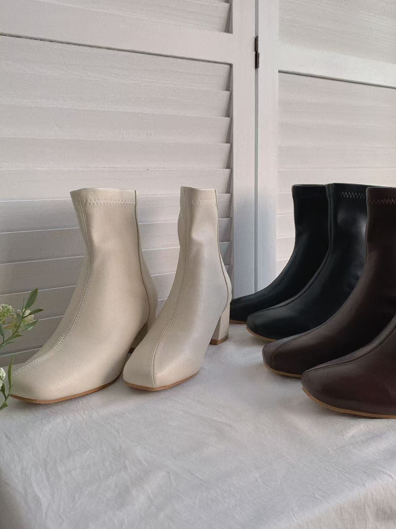 HELLO MILK TEE- 85662 質感短靴