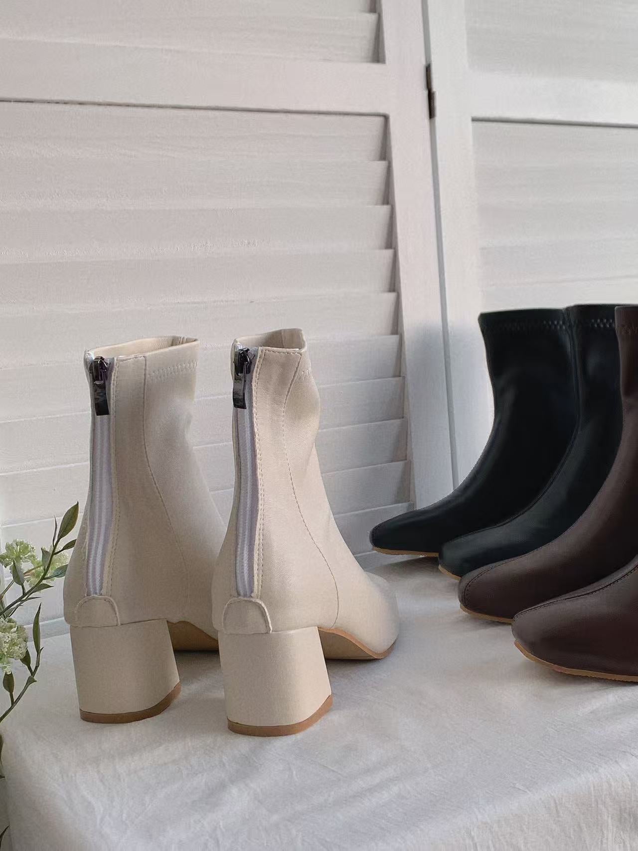 HELLO MILK TEE- 85662 質感短靴