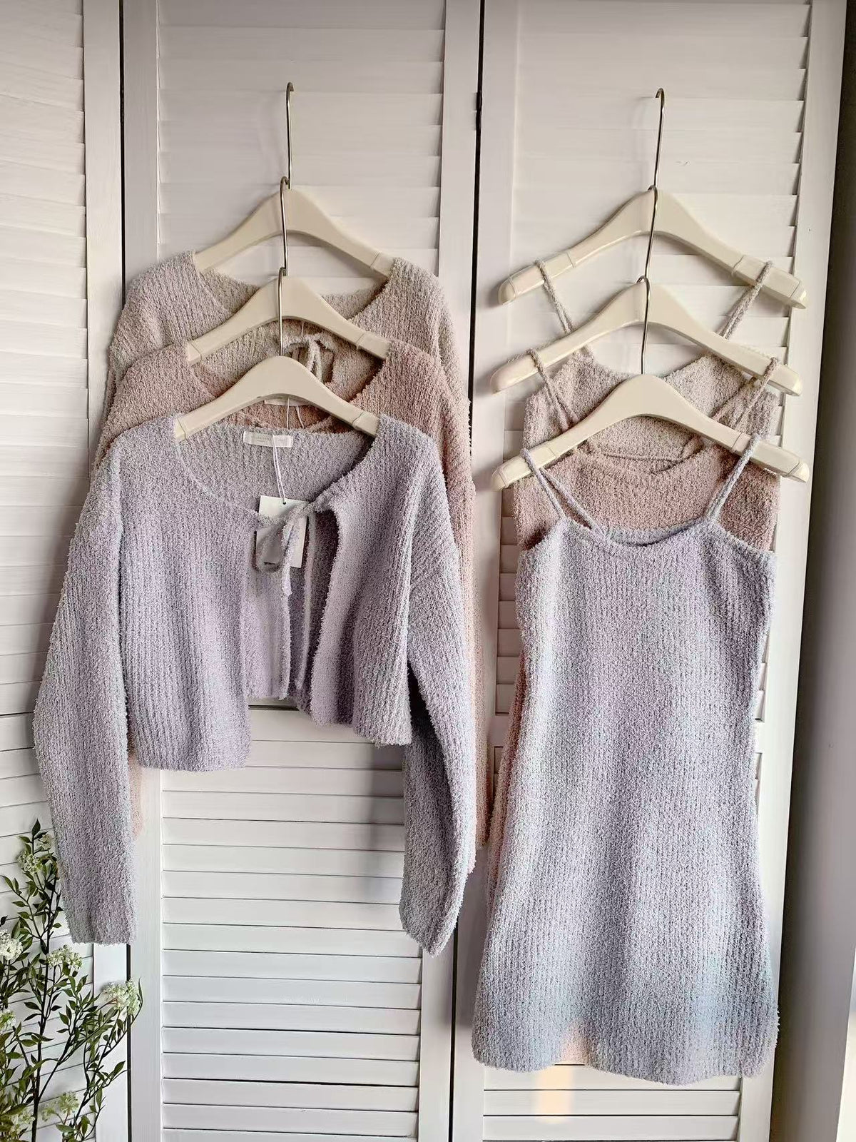 HELLO MILK TEE- 85656 坑條套裝