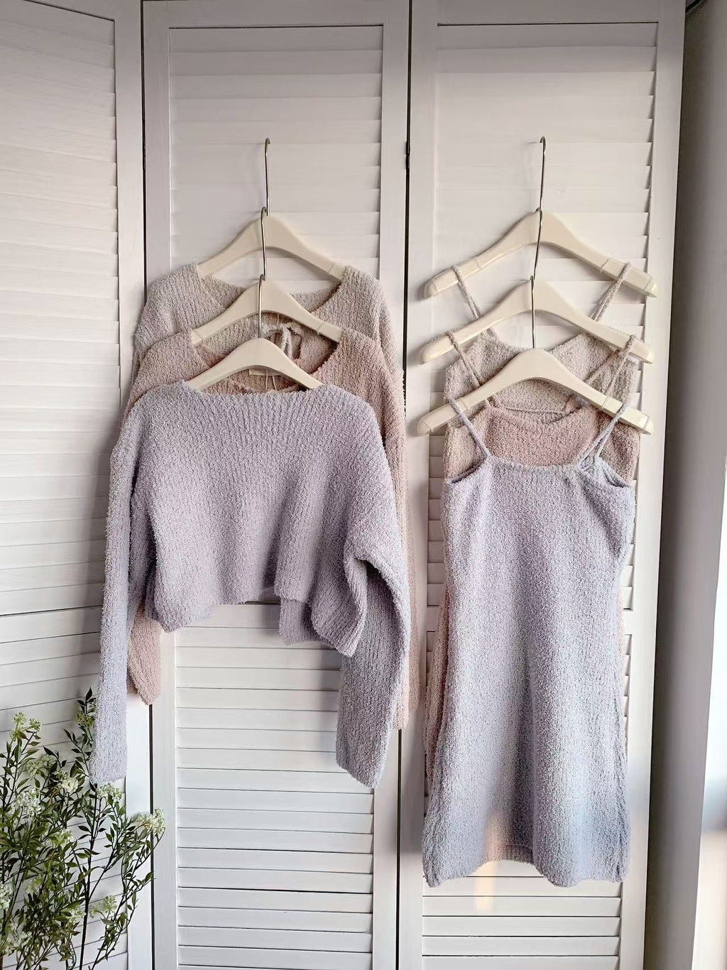 HELLO MILK TEE- 85656 坑條套裝