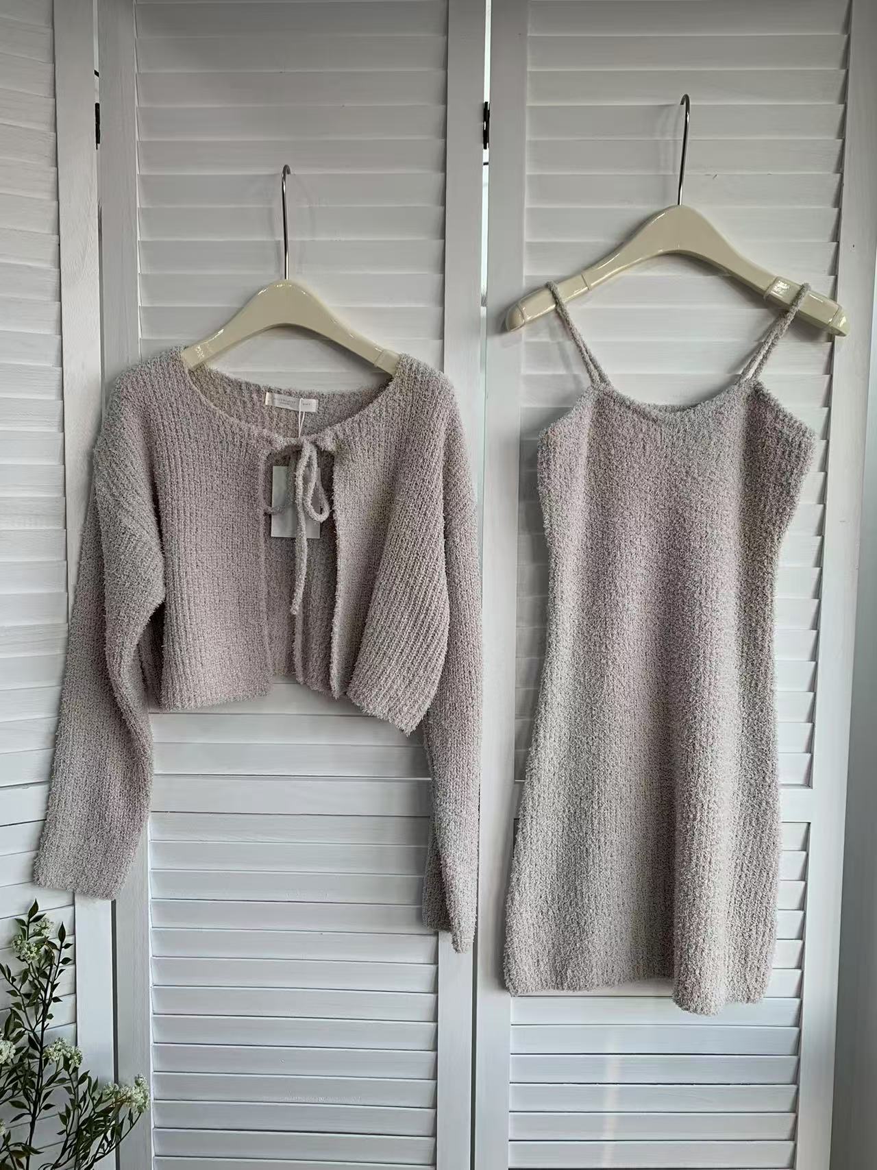 HELLO MILK TEE- 85656 坑條套裝