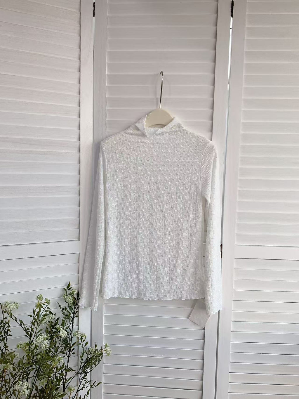 HELLO MILK TEE- 85709 提花上衣