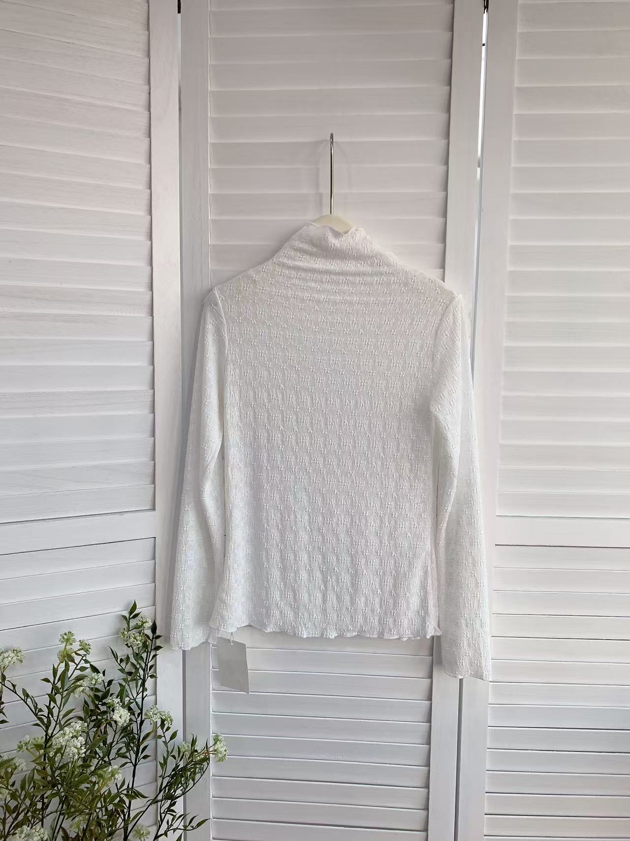 HELLO MILK TEE- 85709 提花上衣