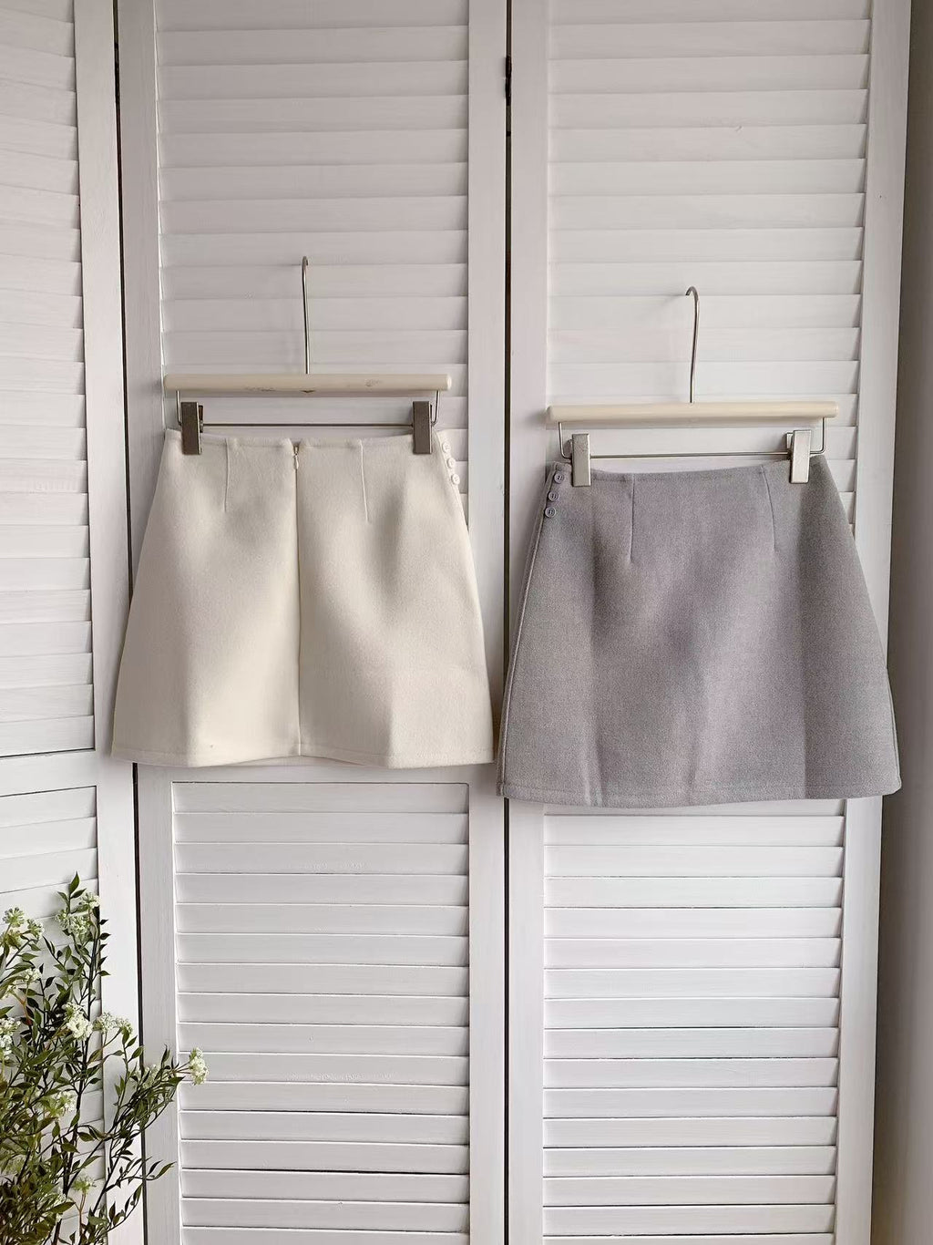 HELLO MILK TEE- 85738 質感短裙