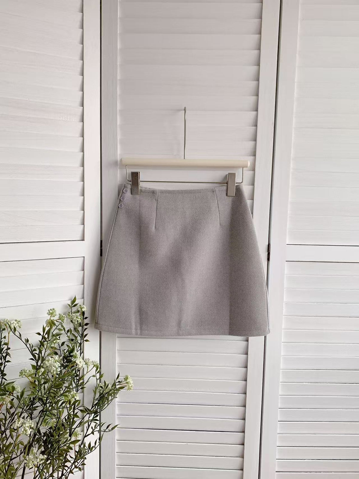 HELLO MILK TEE- 85738 質感短裙