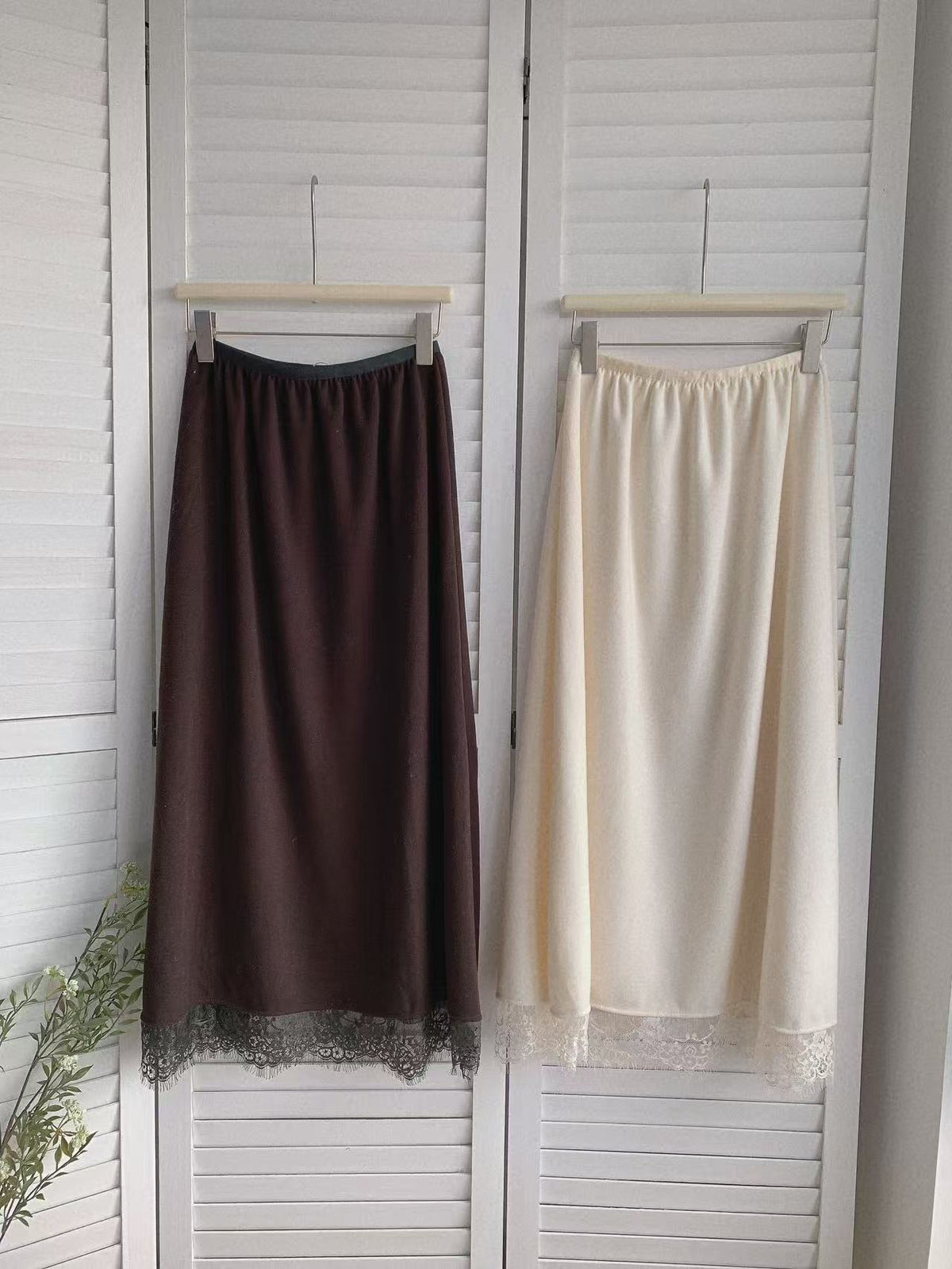 HELLO MILK TEE- 85669 拼接半裙