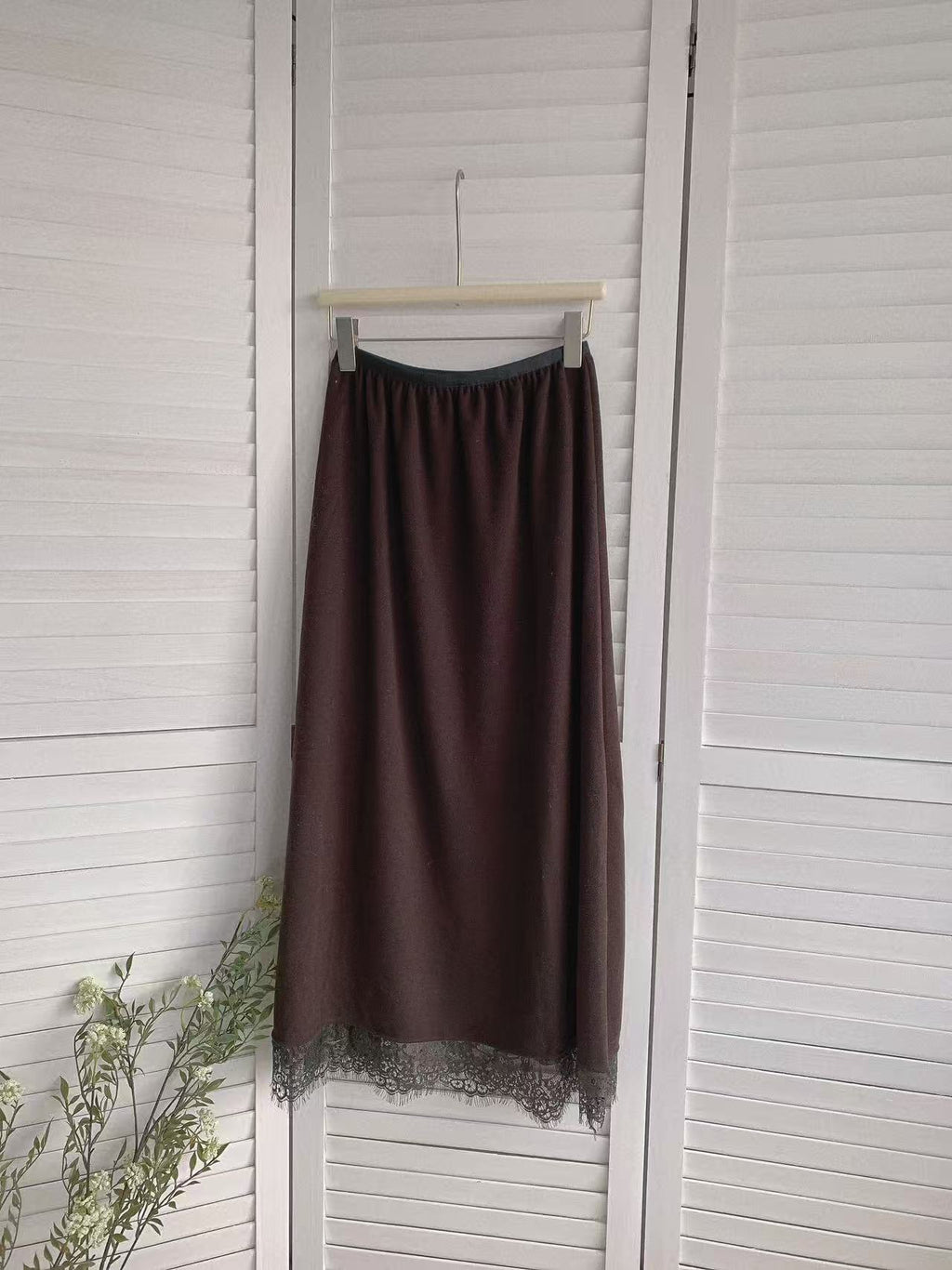 HELLO MILK TEE- 85669 拼接半裙