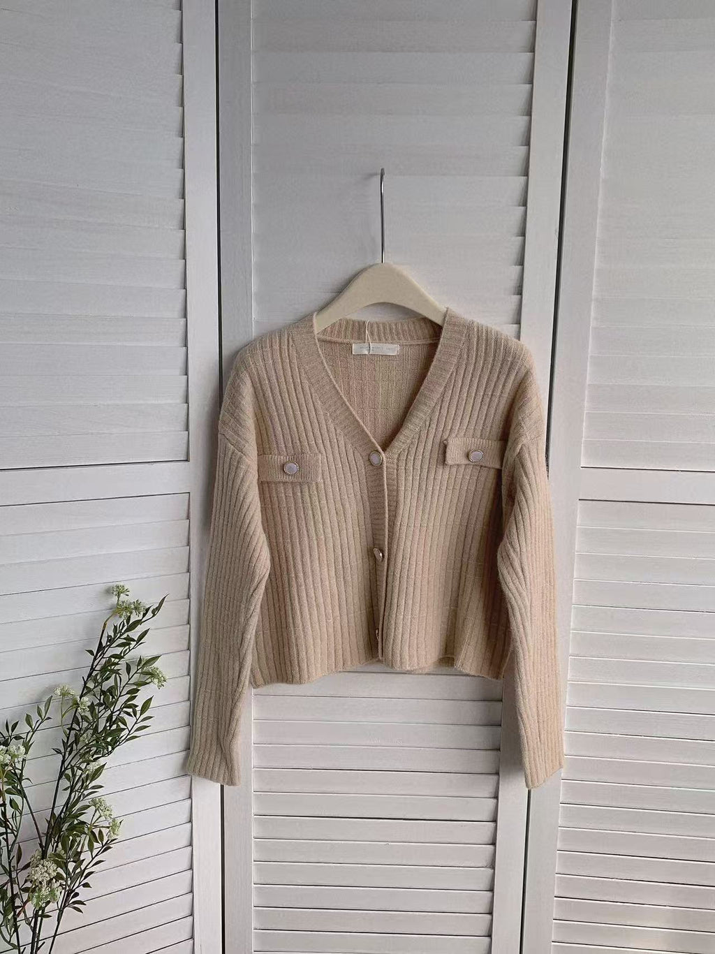 HELLO MILK TEE- 85735 針織開衫