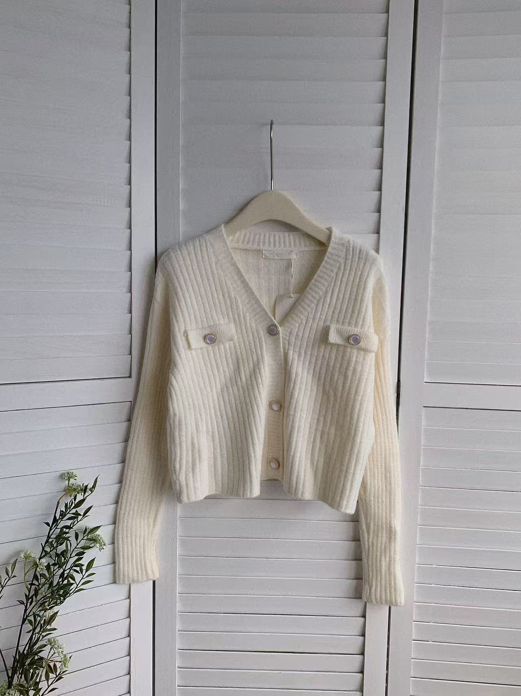 HELLO MILK TEE- 85735 針織開衫