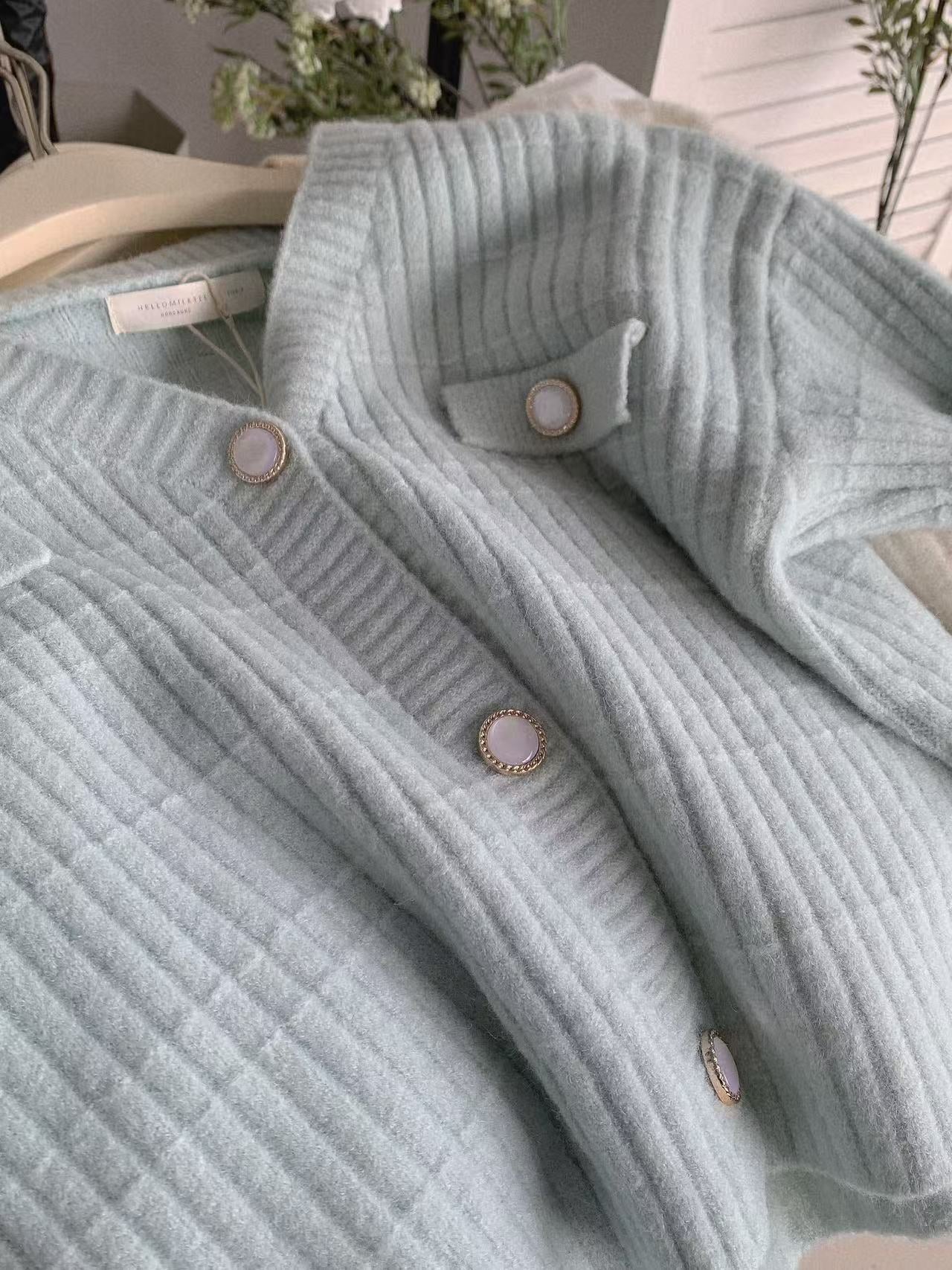 HELLO MILK TEE- 85735 針織開衫