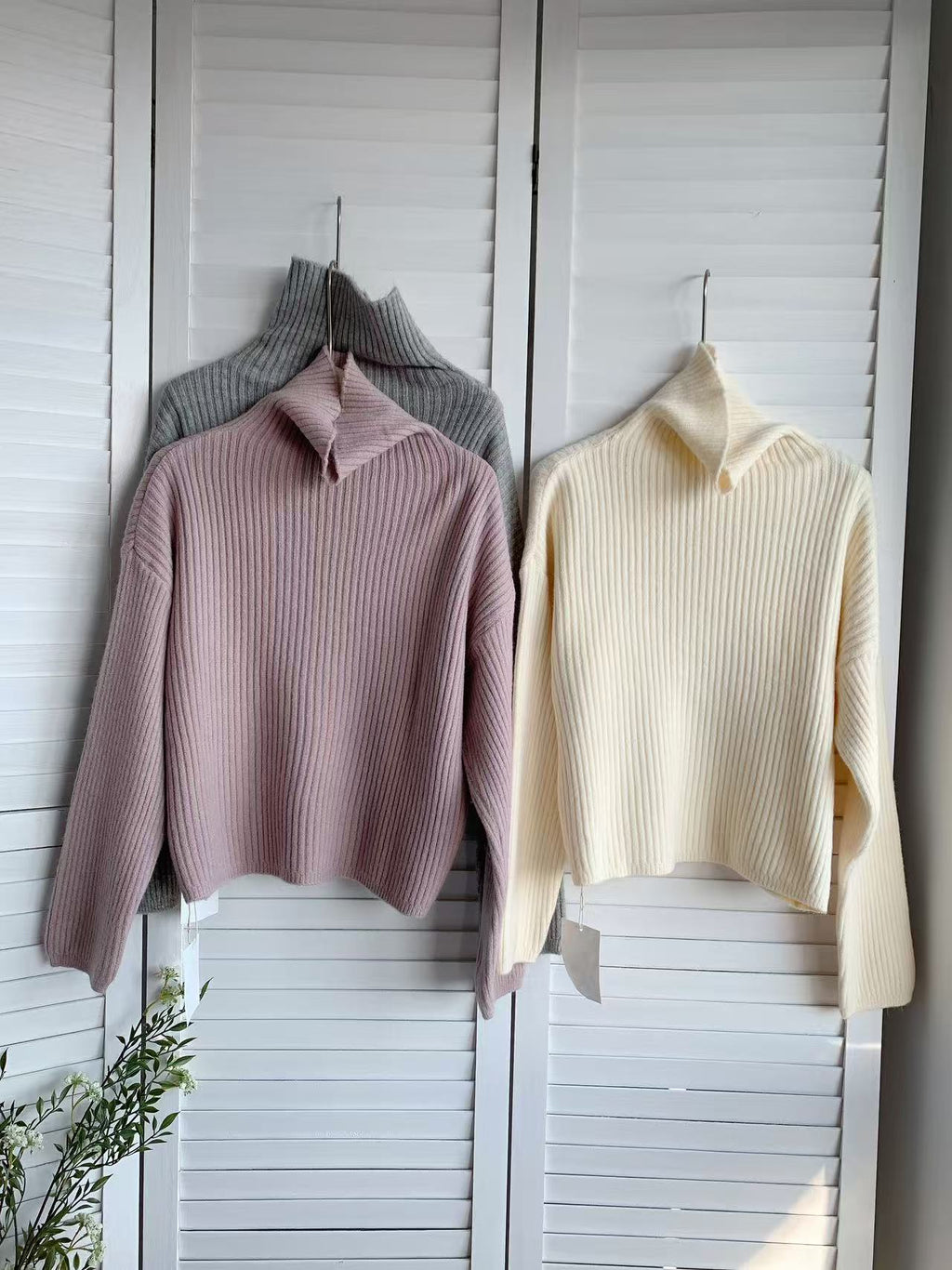 HELLO MILK TEE- 85733 高領毛衣