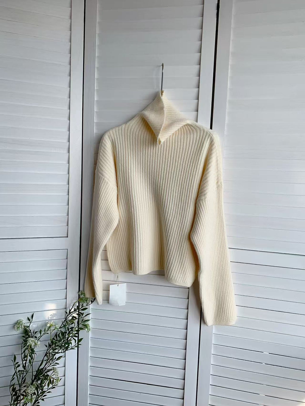 HELLO MILK TEE- 85733 高領毛衣