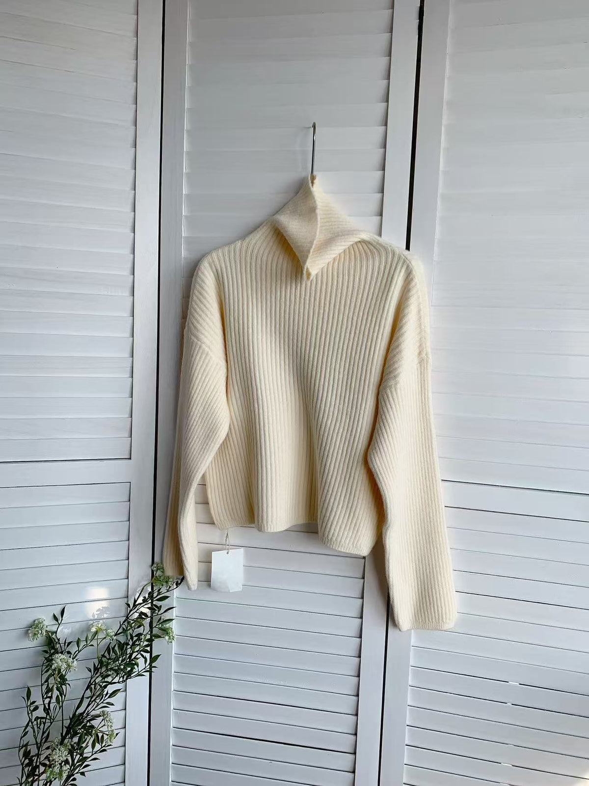 HELLO MILK TEE- 85733 高領毛衣