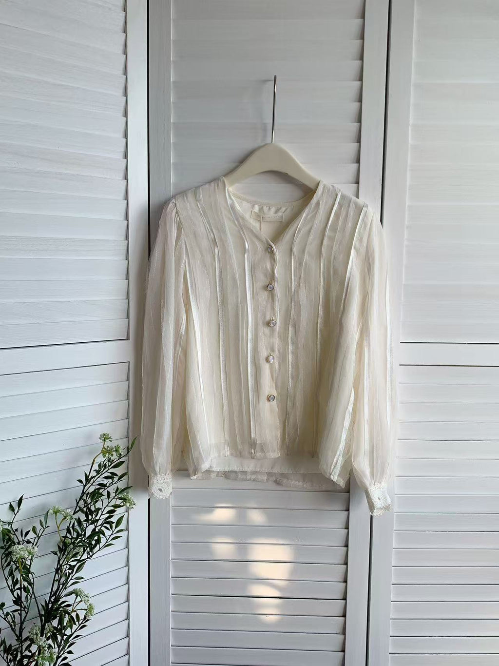 HELLO MILK TEE- 85666 法式小衫