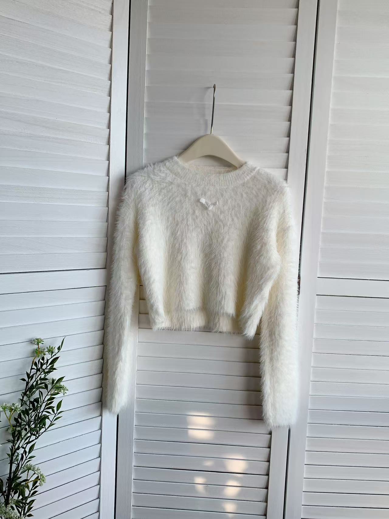 HELLO MILK TEE- 85690 毛絨上衣