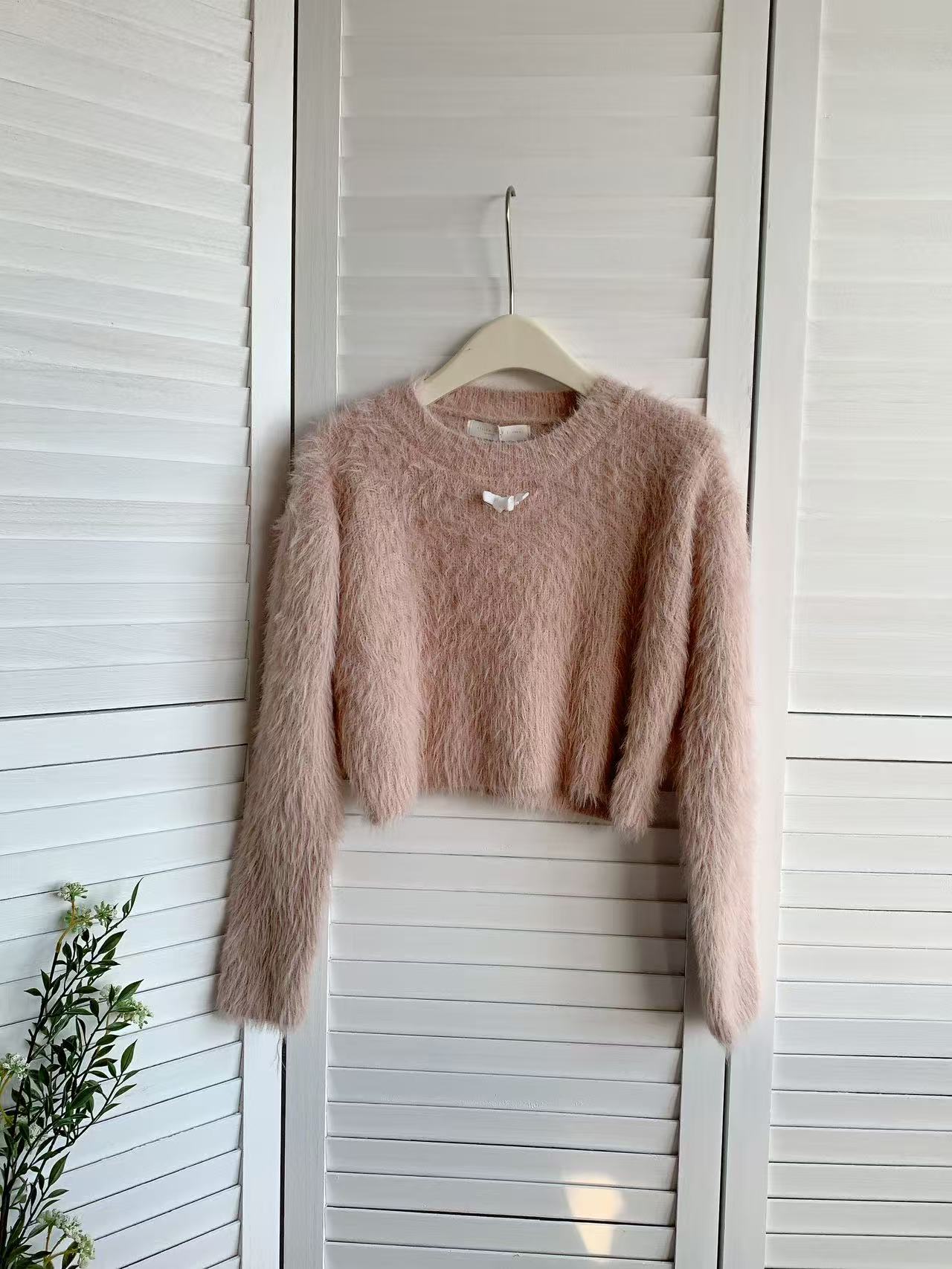 HELLO MILK TEE- 85690 毛絨上衣