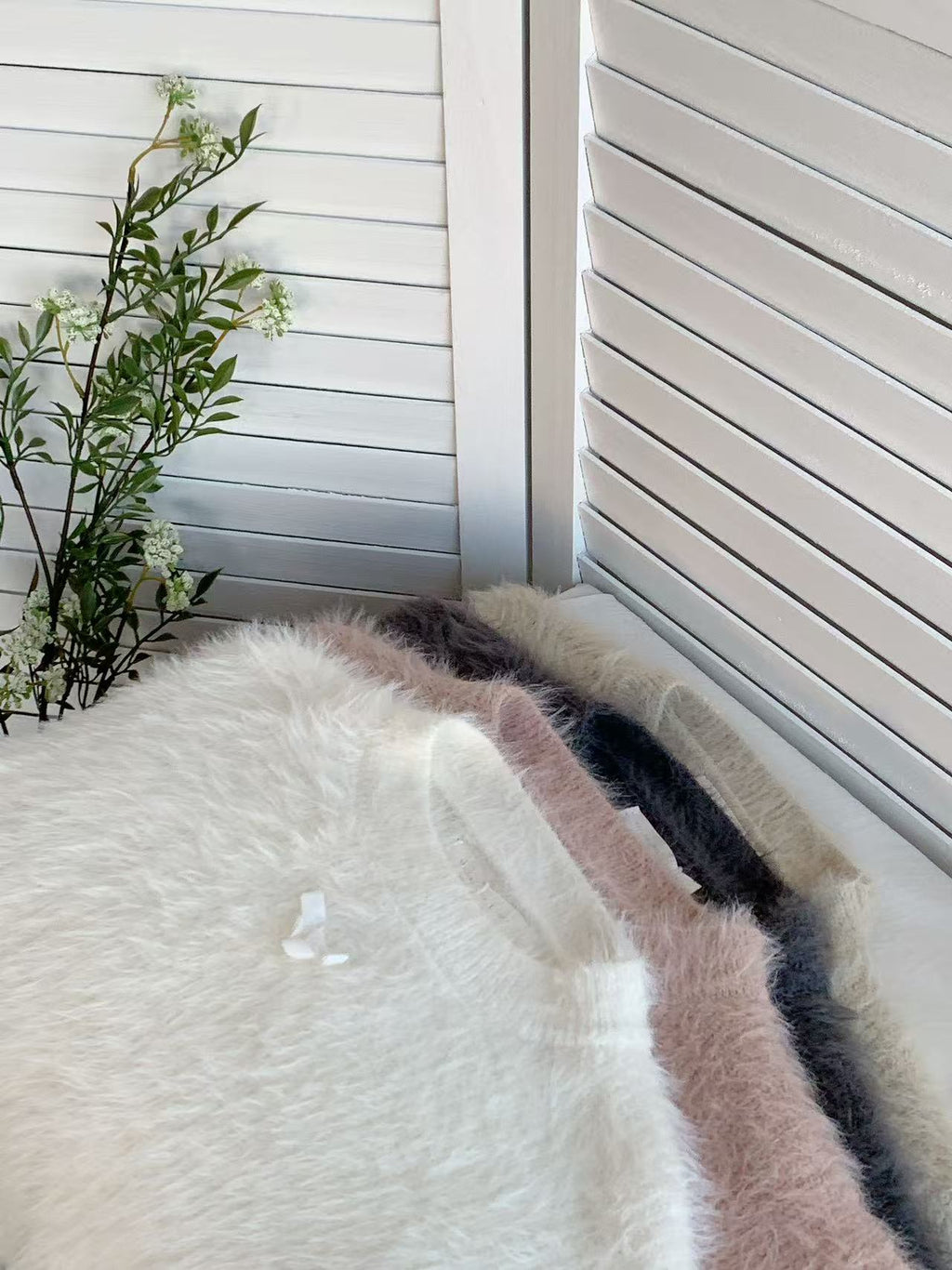 HELLO MILK TEE- 85690 毛絨上衣