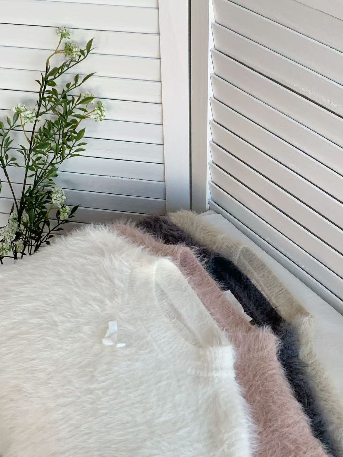 HELLO MILK TEE- 85690 毛絨上衣