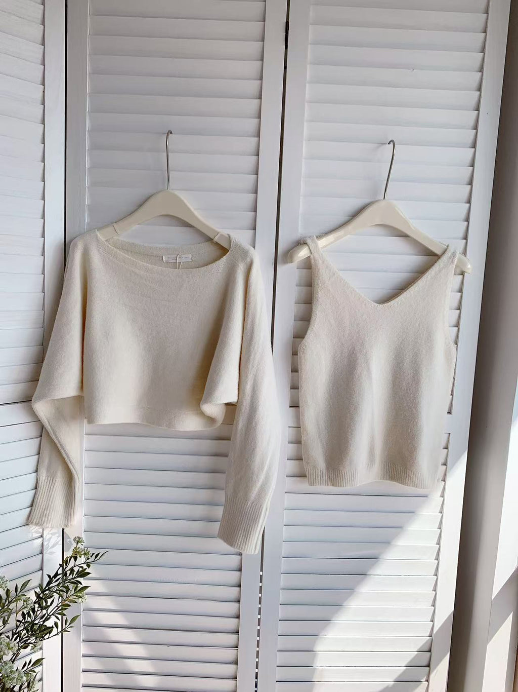 HELLO MILK TEE- 85728 針織套裝