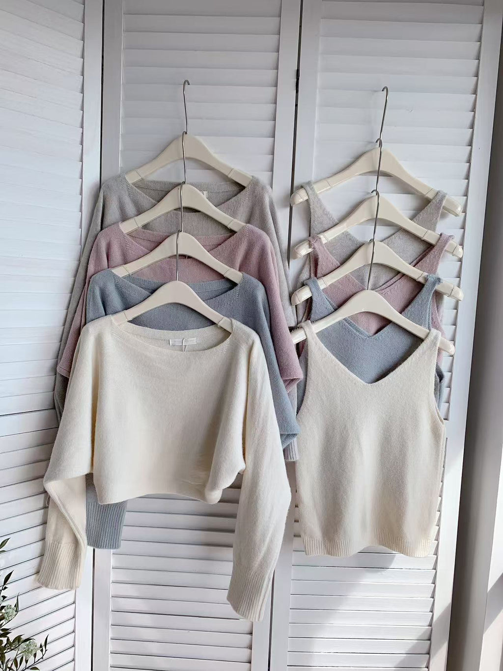 HELLO MILK TEE- 85728 針織套裝