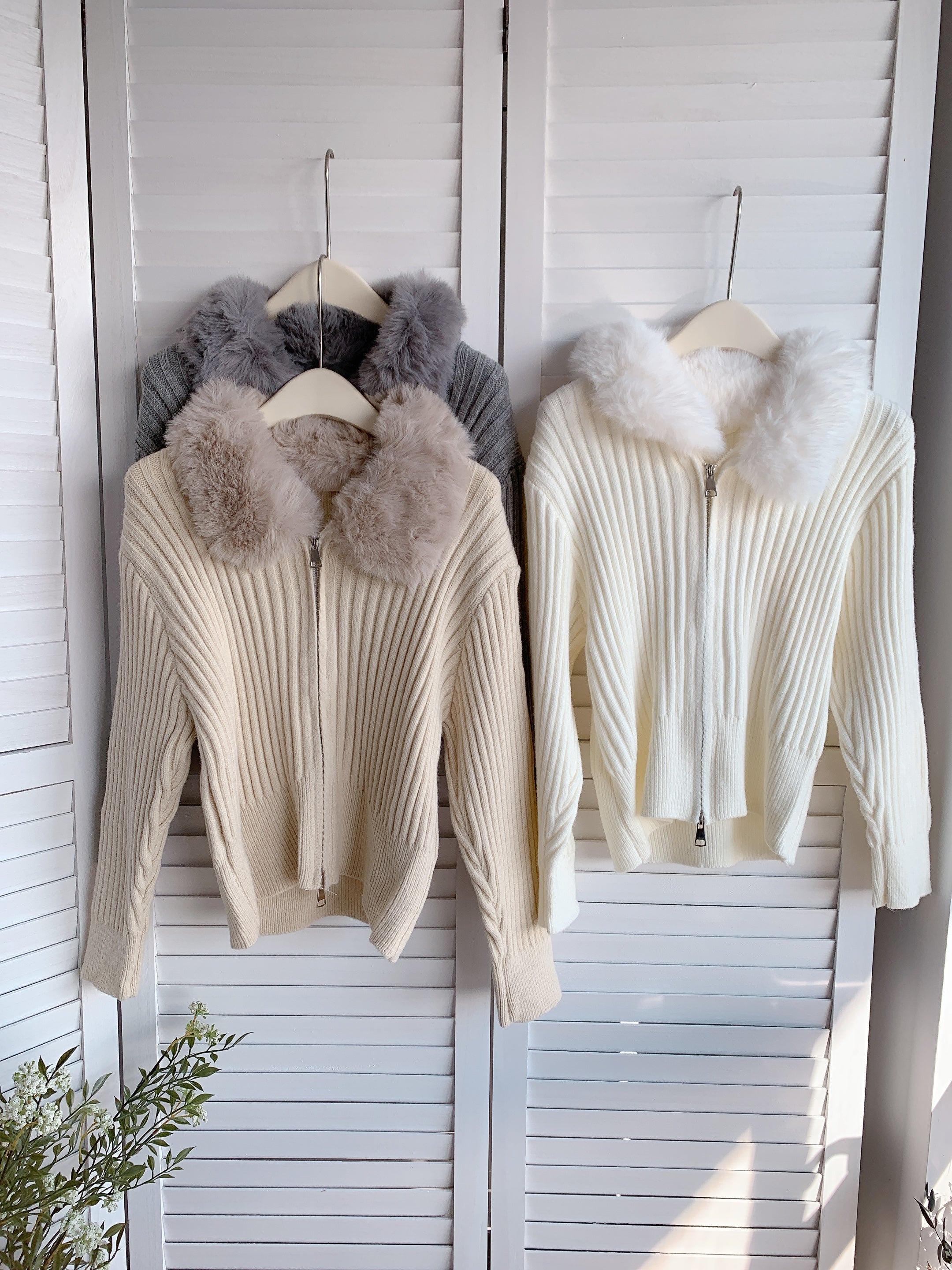 HELLO MILK TEE- 85734 拉鏈上衣