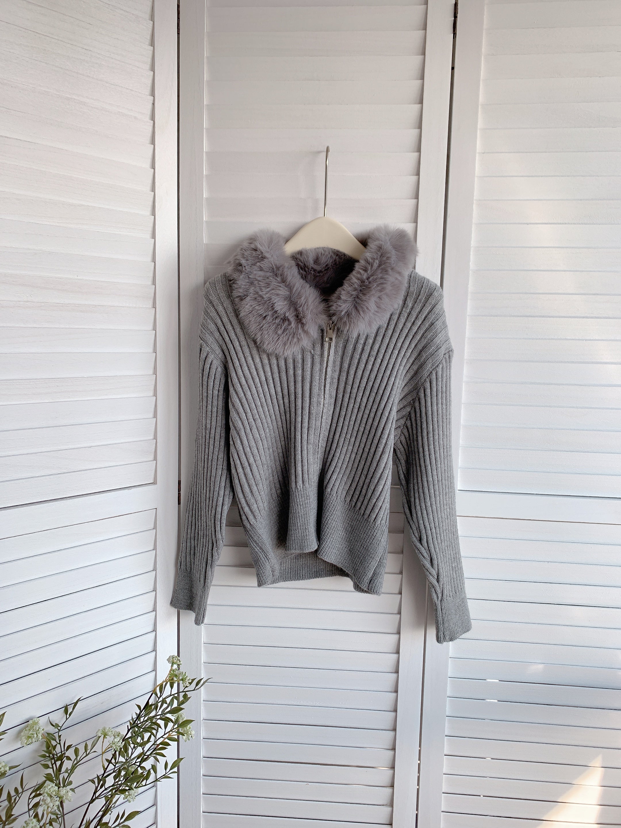 HELLO MILK TEE- 85734 拉鏈上衣