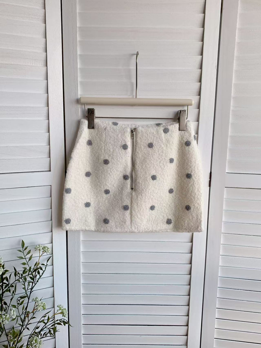 HELLO MILK TEE- 85722 波點半裙