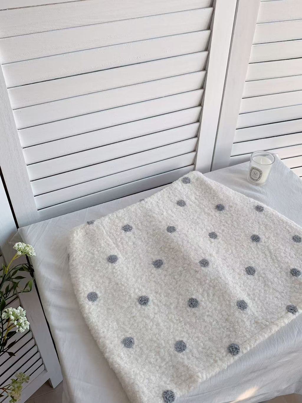 HELLO MILK TEE- 85722 波點半裙